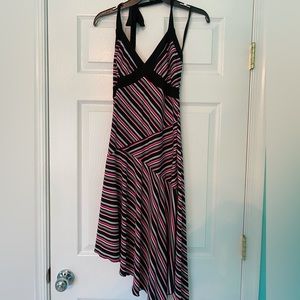 Halter tie, asymmetrical summer dress
